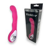 Power Escorts - BR214 - Pink Tickler Silicone GSpot Vibrator - Rechargeable