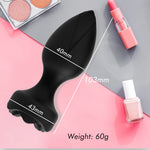 Power Escorts - BR313 - Princess Plug -  Remote Rose Design Plug - USB Rechargeable - 10 Functions - Two Colors