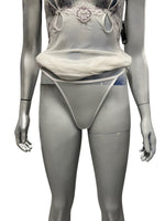 H.Nathalie - LL169 - Erotic White Sleep Set With Thong Size M