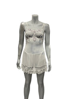 H.Nathalie - LL169 - Erotic White Sleep Set With Thong Size M