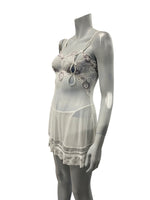 H.Nathalie - LL169 - Erotic White Sleep Set With Thong Size M