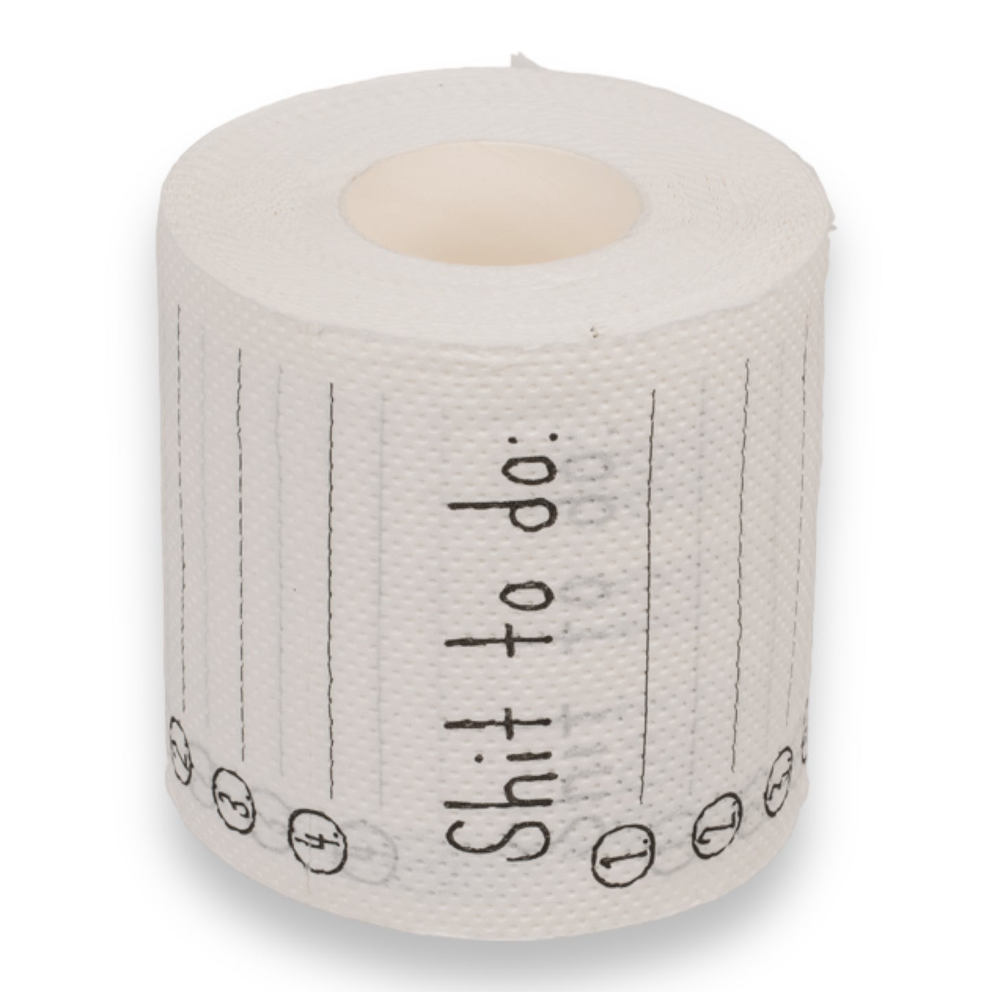 Timmy Toys - B080 - Toilet Paper Roll - Shit To Do - White