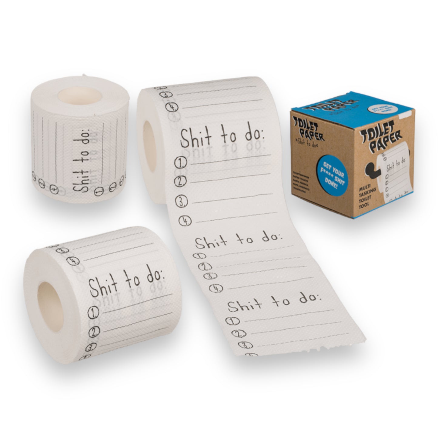 Timmy Toys - B080 - Toilet Paper Roll - Shit To Do - White