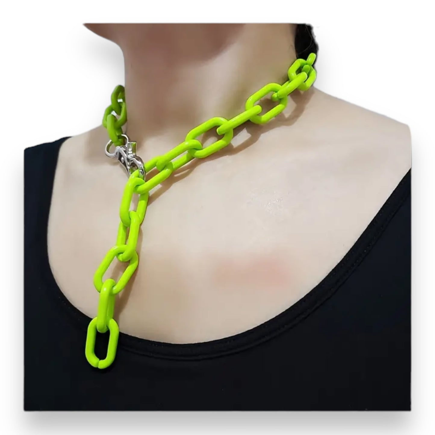 Kinky Pleasure - T073 - Hard Play Choker Chain - 3 Colours