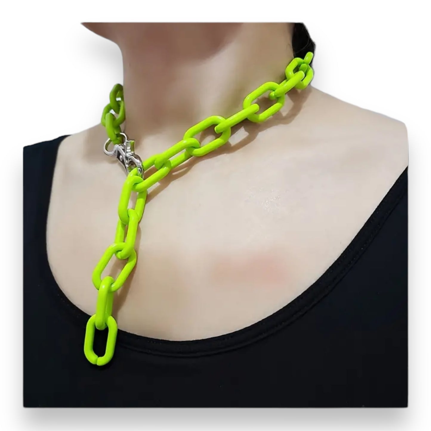 Kinky Pleasure - T073 - Hard Play Choker Chain - 3 Colours