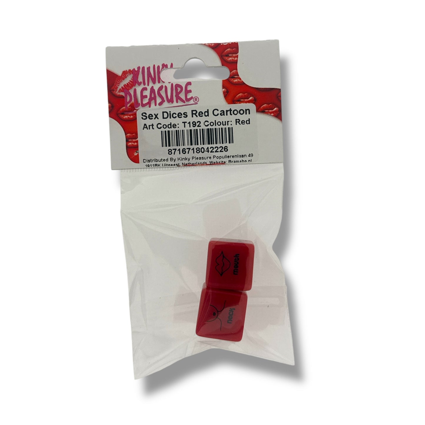 Kinky Pleasure - T192 - Sex Dice With Symbool - 2 Pieces - Red