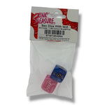 Kinky Pleasure - T196 - Sex Dice with Text – 2 Pieces – Blue & Pink
