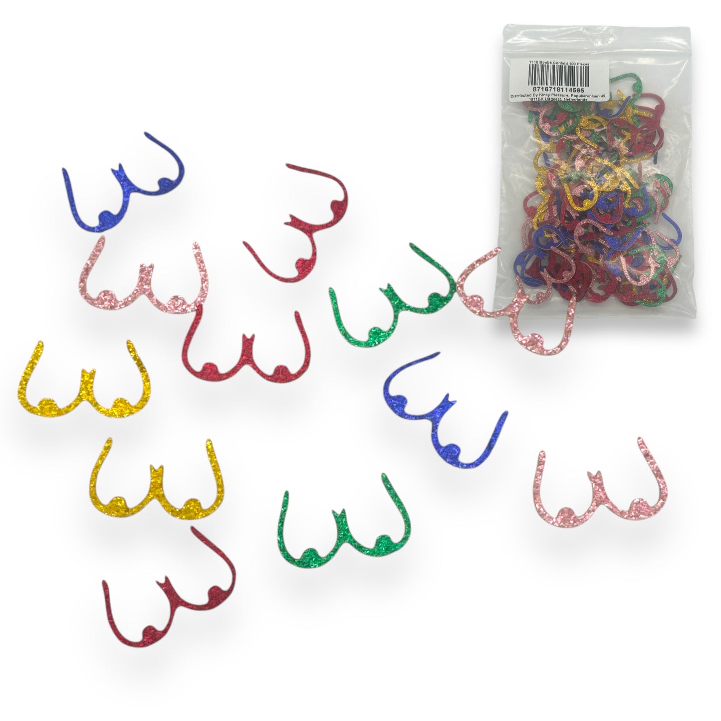 Kinky Pleasure - T116 - Boob Confetti - 100 Pieces