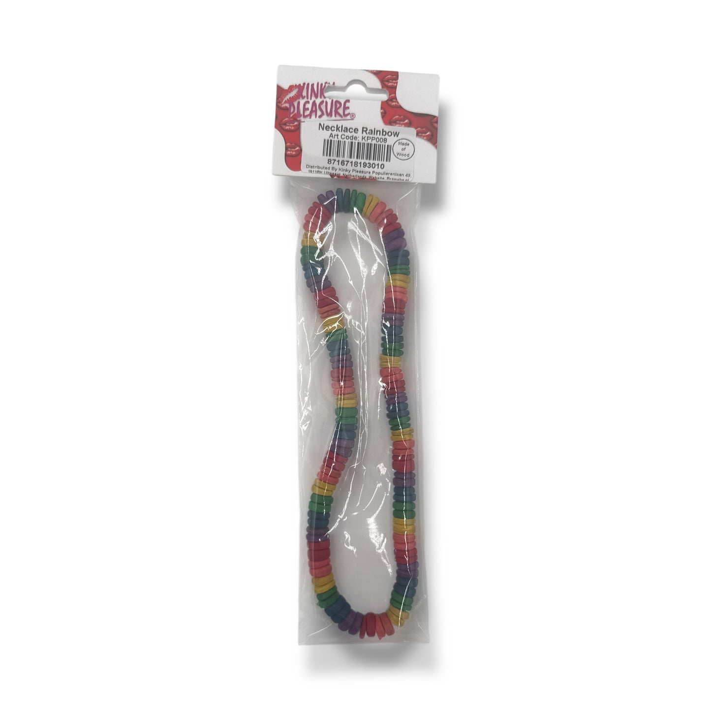 Kinky Pleasure - KPP008 - Pride - Rainbow Necklace - Made of Wood