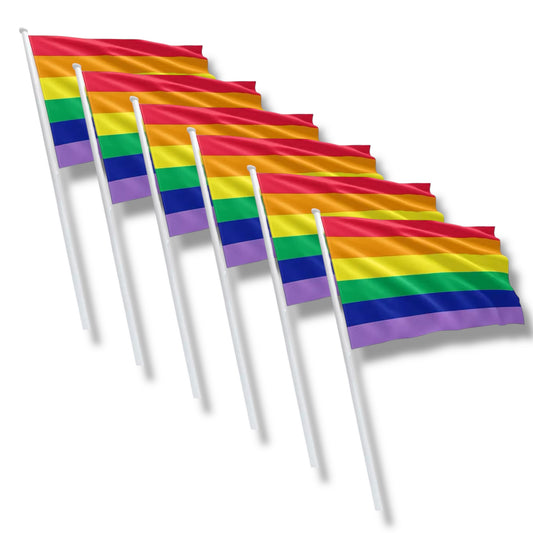 Kinky Pleasure - KPP007 - Rainbow Pride Flag -  6 Pieces - 60x45x30cm - Xtra Large