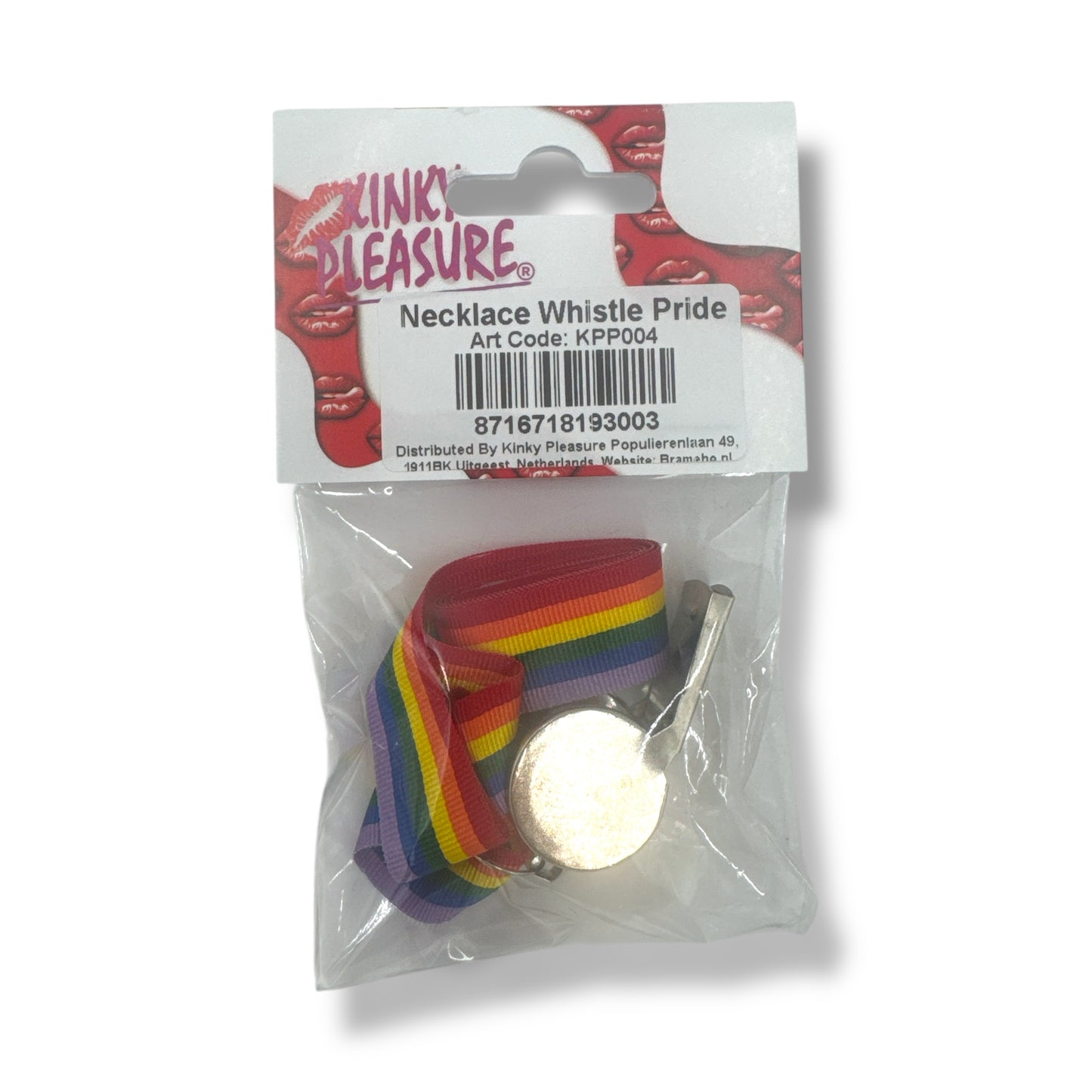 Kinky Pleasure - KPP004 - Pride - Necklace Whistle Rainbow