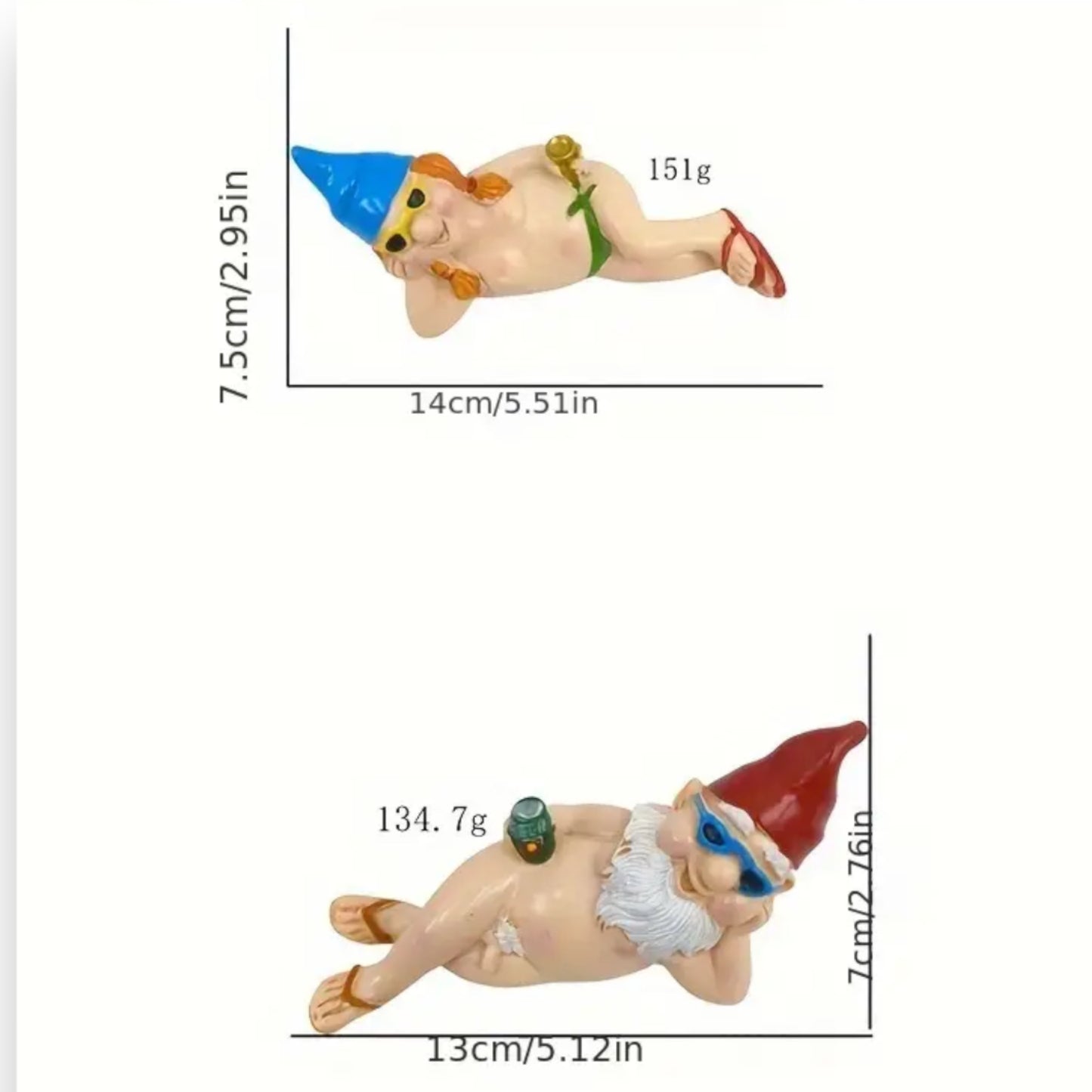 Kinky Pleasure - T117 - Sexy Garden Gnome Laying Down - 2 Models