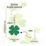 Kinky Pleasure - KPK065 - Keychain - Lucky Flower Green - 10,8cm x 5,2cm