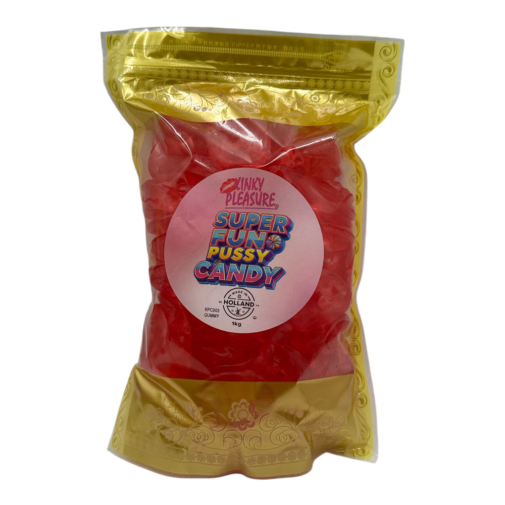 Kinky Pleasure - KPC003 - Super Fun Pussy Candy In Glass Display Jar  - Gummy's - 1KG