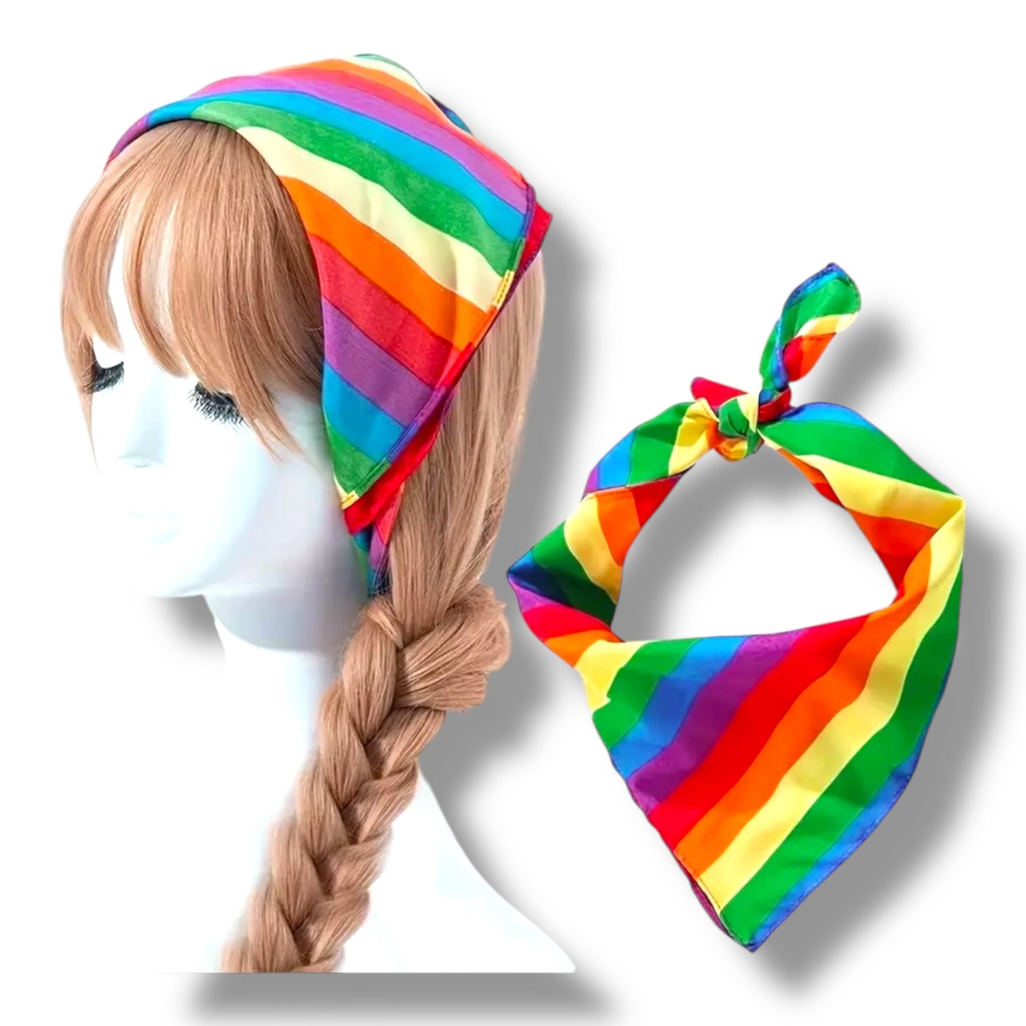Kinky Pleasure - KPP017 - Pride – Rainbow Bandana Scarf – Multifunctional