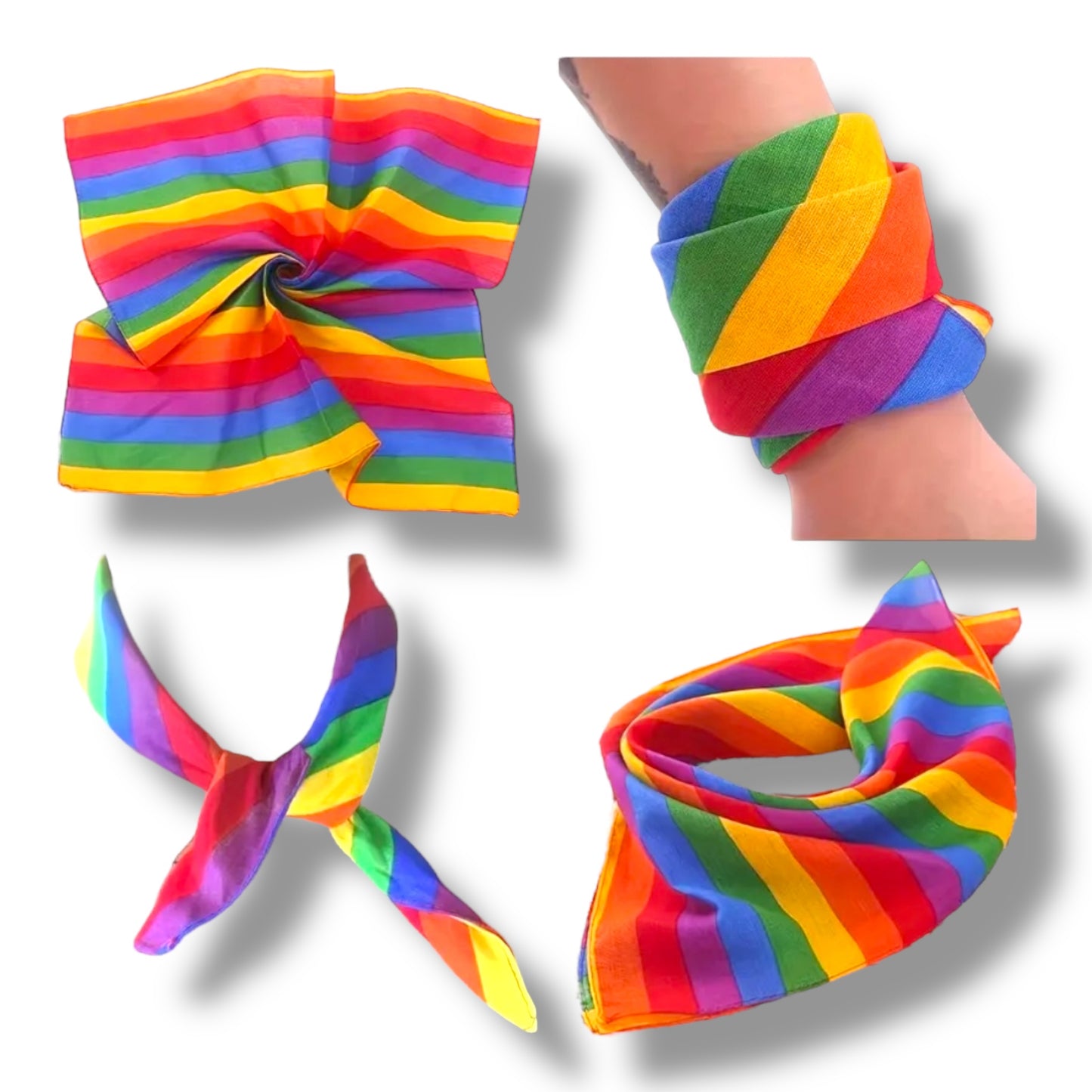 Kinky Pleasure - KPP017 - Pride – Rainbow Bandana Scarf – Multifunctional