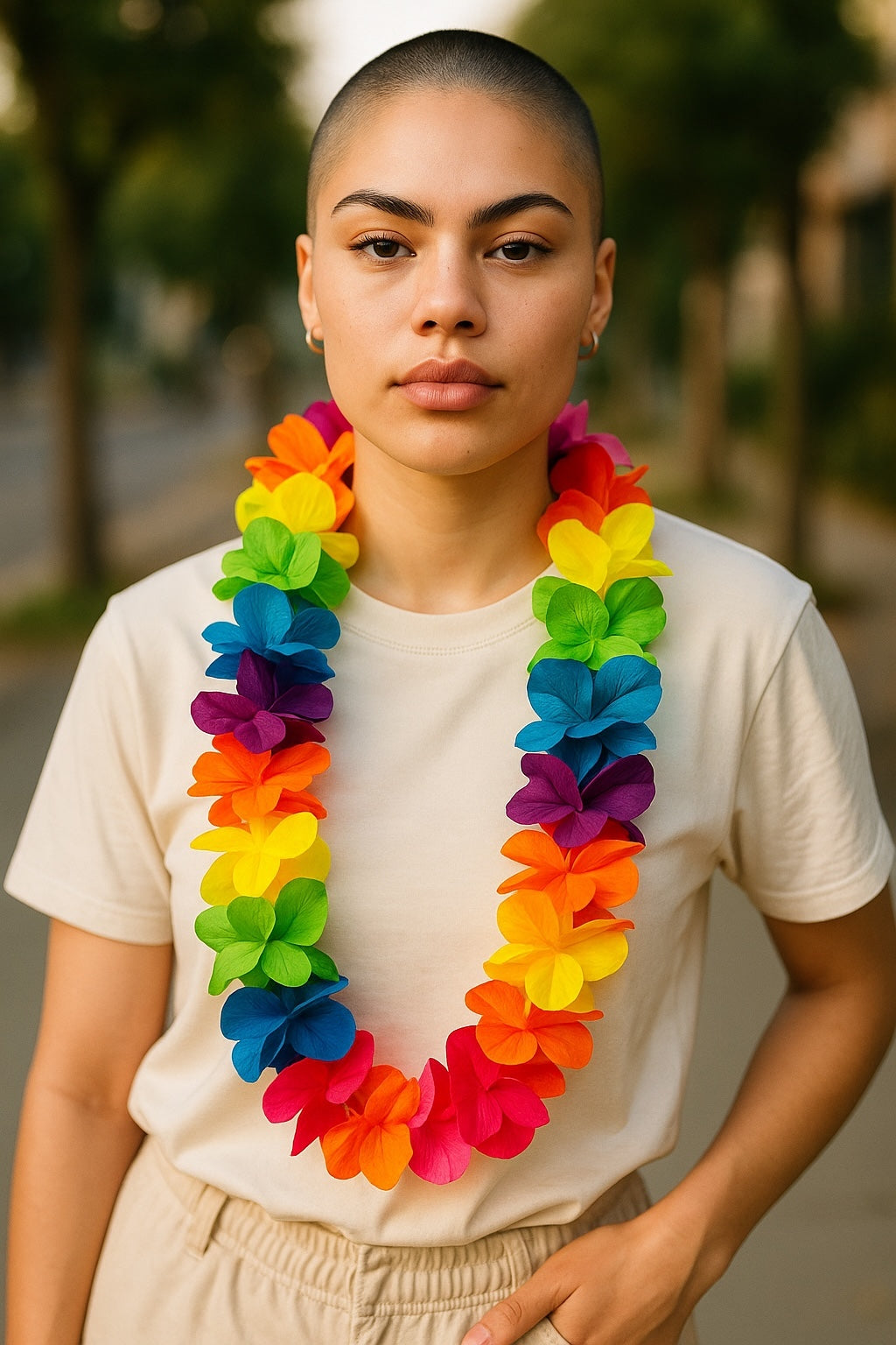 Kinky Pleasure - KPP014 - Pride -  Flower Wreath Rainbow - Model 02
