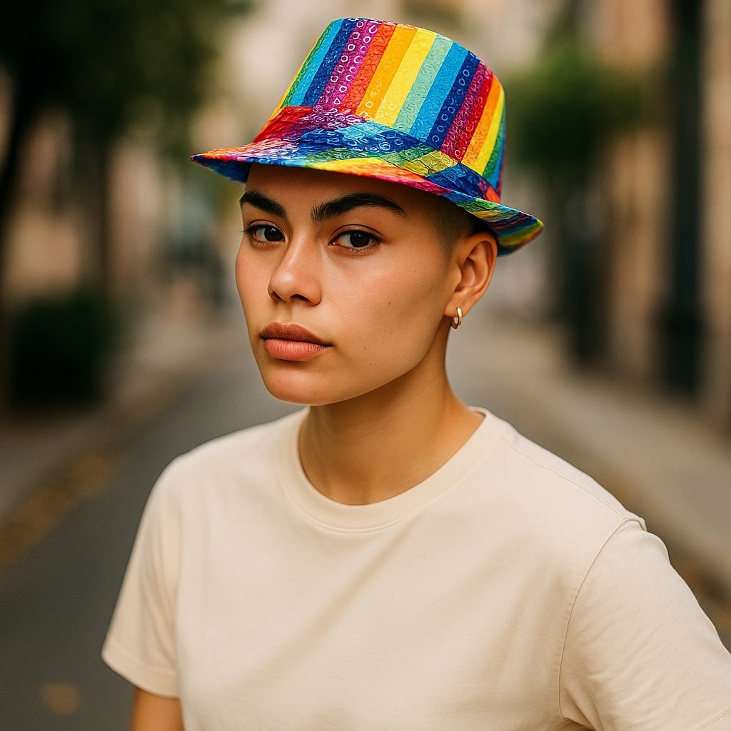 Kinky Pleasure - KPP021 - Pride – Rainbow Hat - Model 02