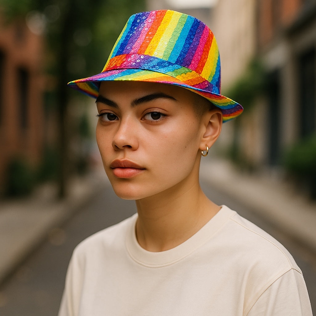 Kinky Pleasure - KPP021 - Pride – Rainbow Hat - Model 02