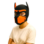 Kinky Pleasure - T232 - Puppy Play - Dog Mask - Orange
