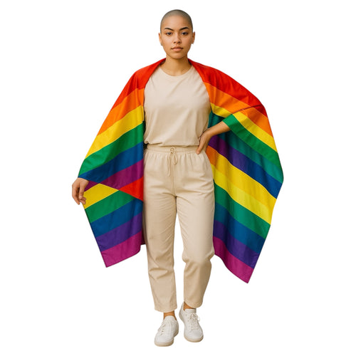 Kinky Pleasure - KPP015 - Pride - Rainbow Pride Flag Cape - 90x150cm