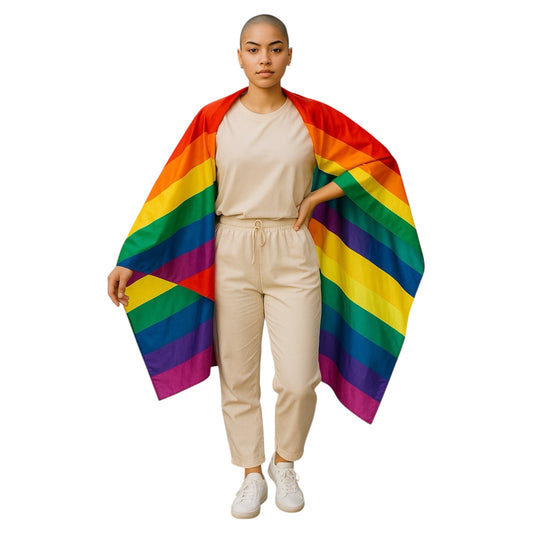 Kinky Pleasure - KPP015 - Pride - Rainbow Pride Flag Cape - 90x150cm