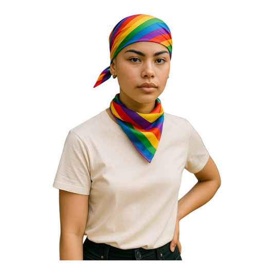 Kinky Pleasure - KPP017 - Pride – Rainbow Bandana Scarf – Multifunctional