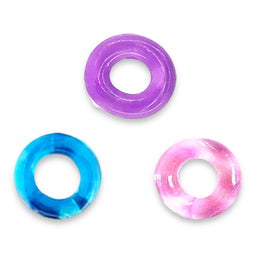 Kinky Pleasure - AX111 - Cockring - 3 Colours - BULK Packaging