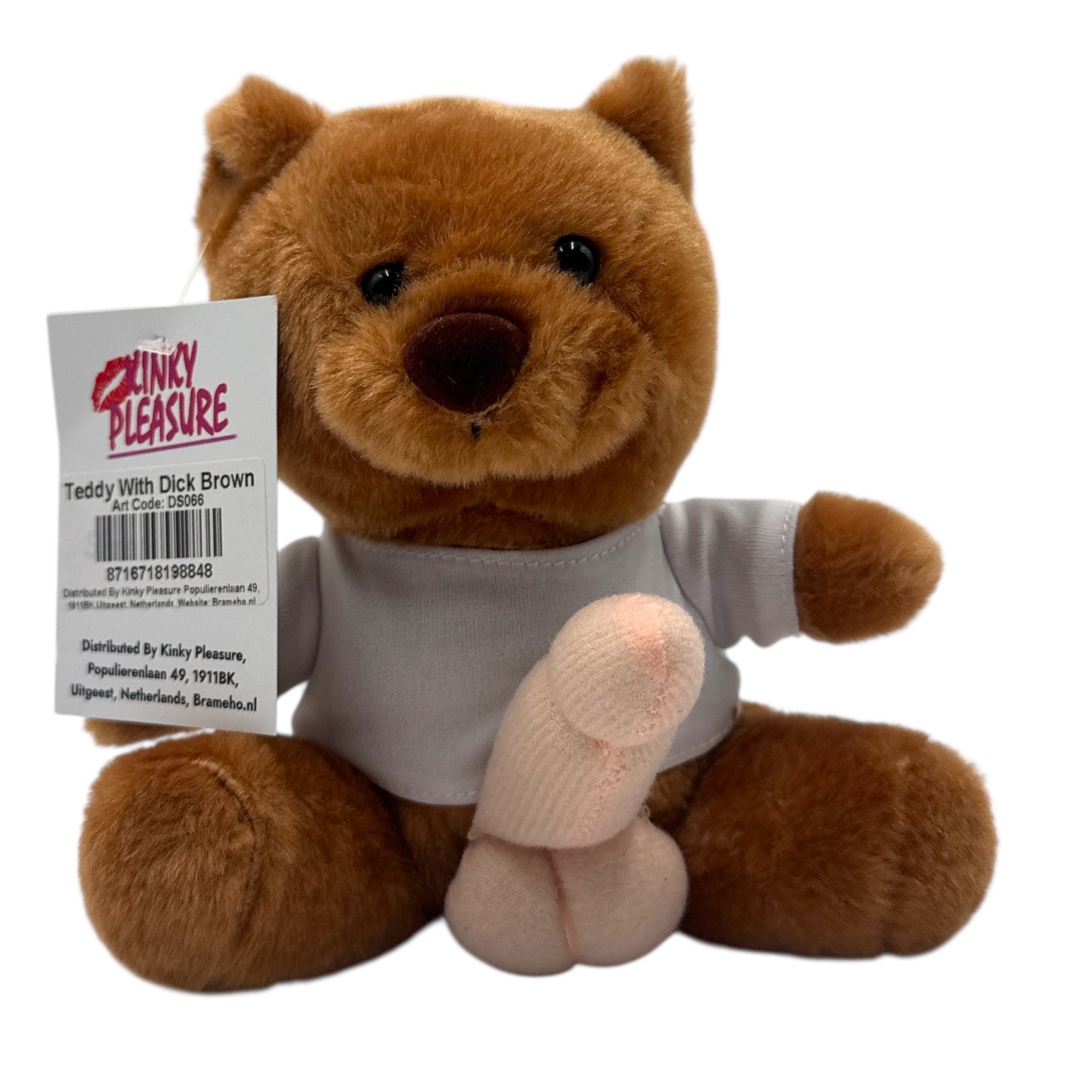Kinky Pleasure - DS066 - Naughty Teddy Keychain – Dark Plush Edition