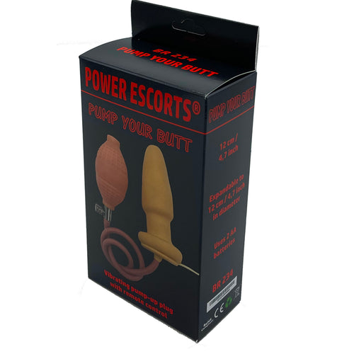Power Escorts - BR234 - Pump Your Butt - Vibrating Anal Plug -  Neutral Box