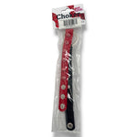 Kinky Pleasure - T176 - Choker Heart Extreme With Spikes in Red With Black