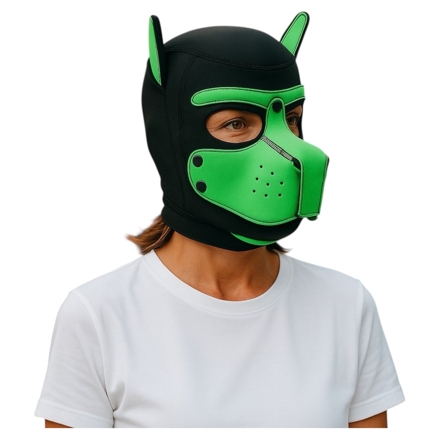 Kinky Pleasure - T216 - BDSM - Dog Mask - Green