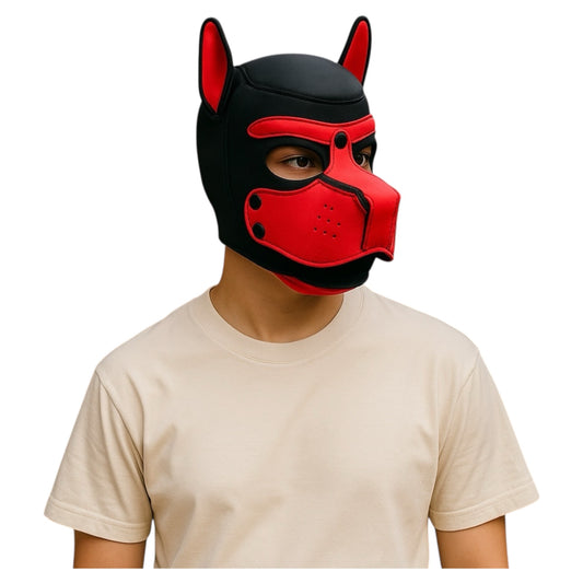 Kinky Pleasure - T222 - BDSM - Dog Mask - Red