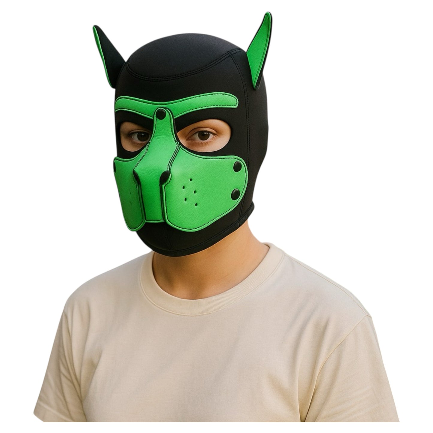 Kinky Pleasure - T216 - BDSM - Dog Mask - Green