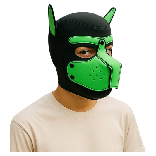 Kinky Pleasure - T216 - BDSM - Dog Mask - Green
