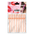 Kinky Pleasure - KP007 - Penis Straws 10pcs - Beige - New Package