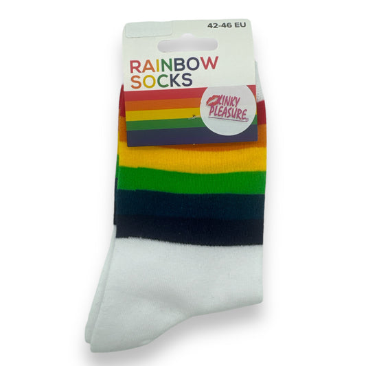 Kinky Pleasure - B119 - Rainbow Pride Socks - 2 Sizes