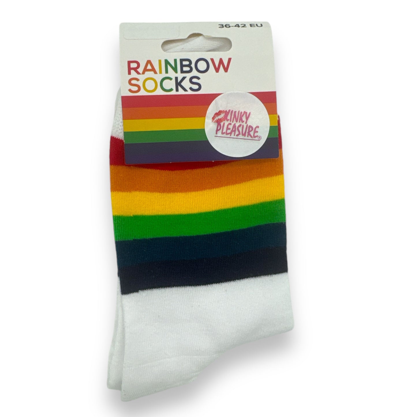 Kinky Pleasure - B119 - Rainbow Pride Socks - 2 Sizes