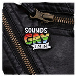 Kinky Pleasure - KPB011 - Badge / Pin - Sound Gay Im In - Model 01 - 2,6x3,1cm