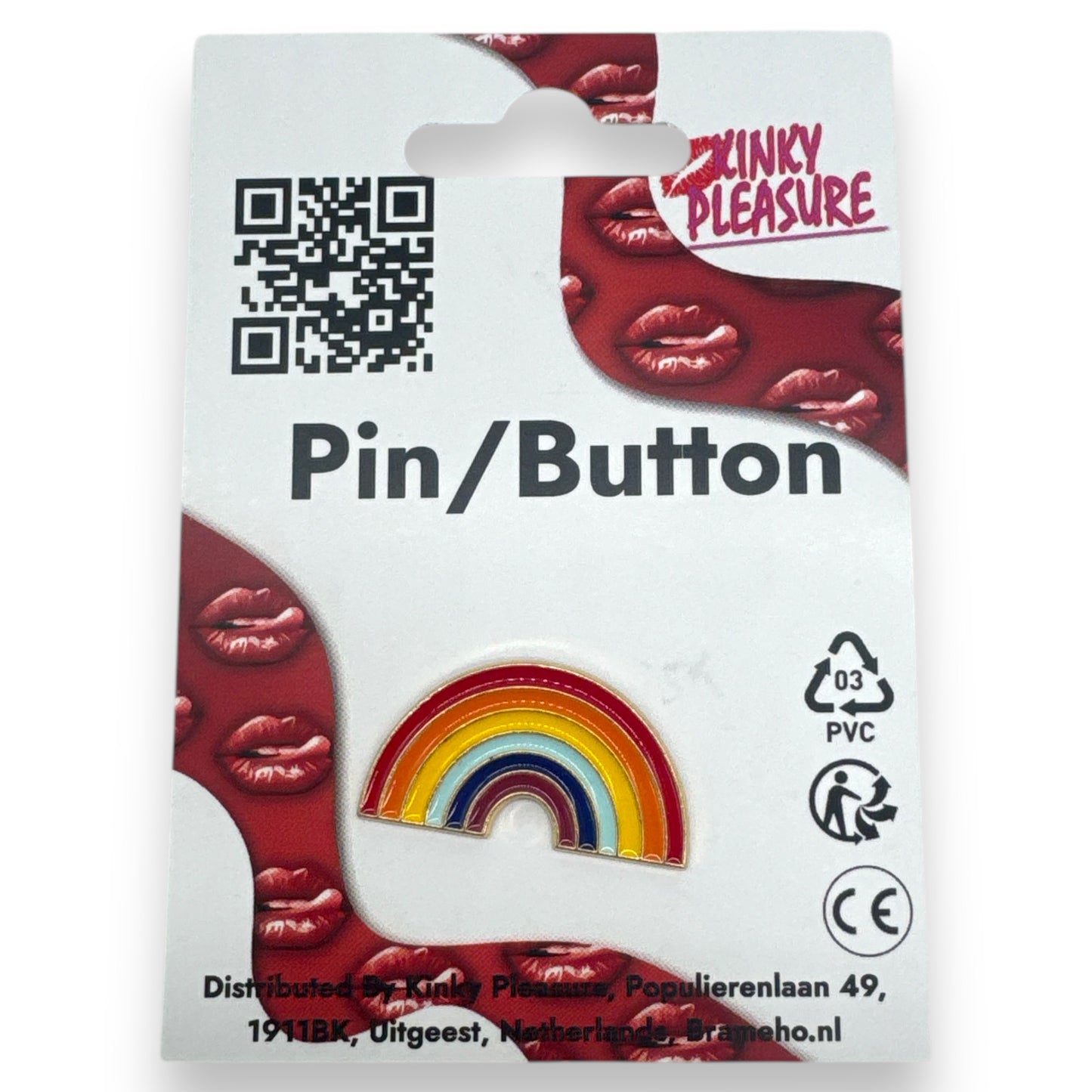 Kinky Pleasure - B099 - Badges Pin/Button - Rainbow - 8 Models