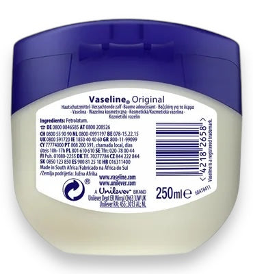 Kinky Pleasure - AC157 - Original Vaseline Pure Petroleum Jelly - 250ml