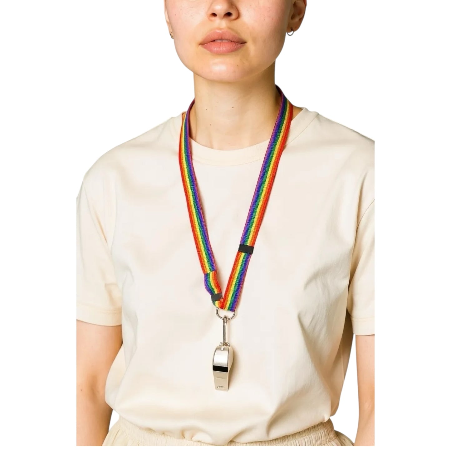 Kinky Pleasure - KPP004 - Pride - Necklace Whistle Rainbow