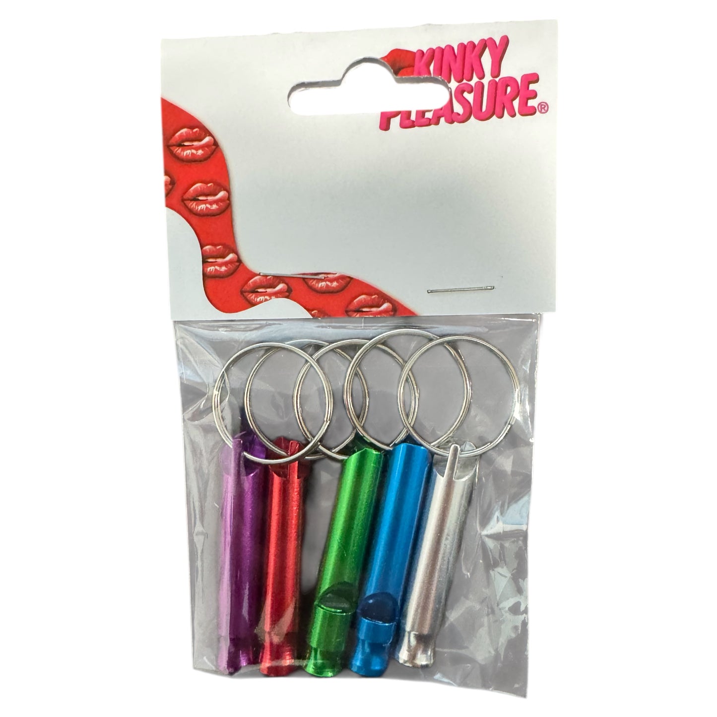 Kinky Pleasure - AX094 - Keychain - Mini Whistle - 5 Colours