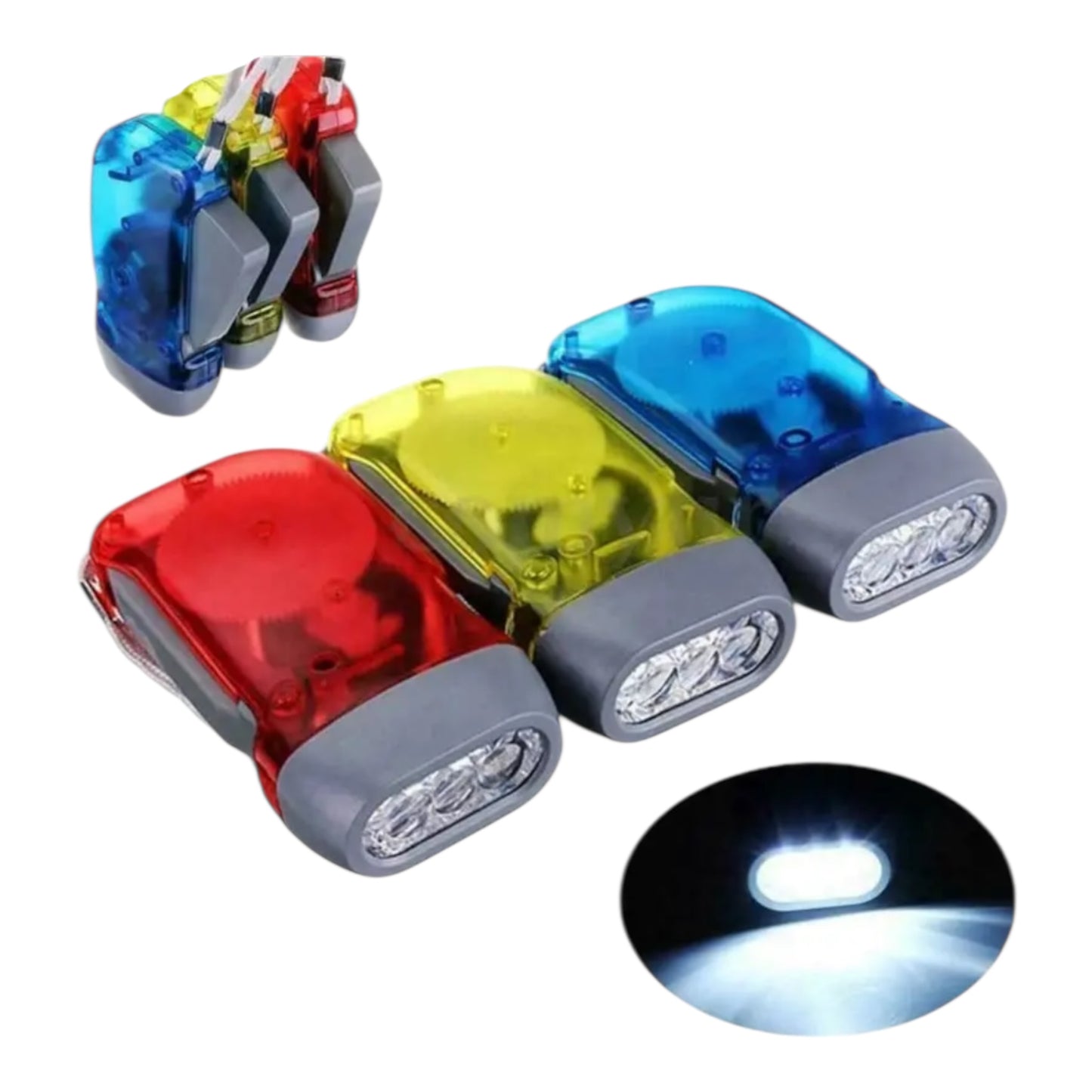 SolarFish - T202 - Dynamo Flashlight – 3 LED
