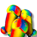 Kinky Pleasure - T224 - Plush Penis Rainbow Pride - 30cm