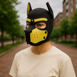 Kinky Pleasure - T219 - Puppy Play - Dog Mask - Yellow
