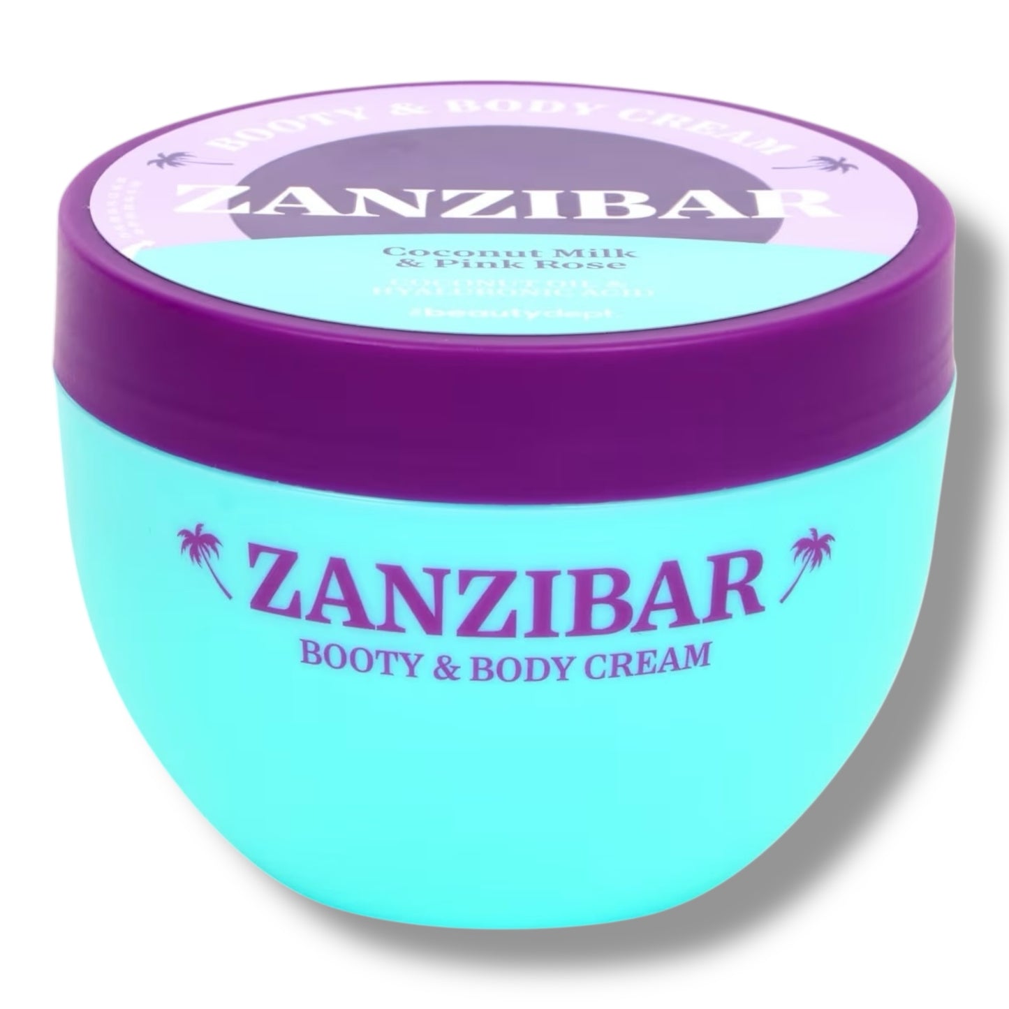 Thebeautydept - ZANZIBAR - Booty & Body Cream – Coconut Milk & Pink Rose – Coconut Oil & Hyaluronic Acid – 240ml