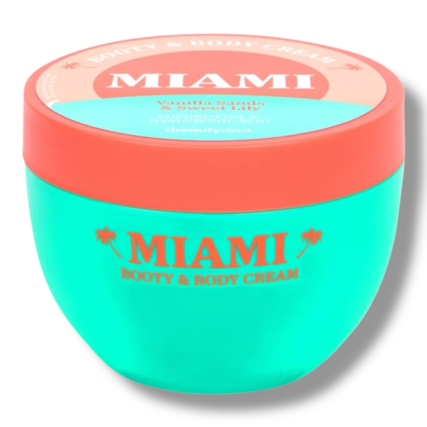 Thebeautydept - MIAMI - Booty & Body Cream – Vanilla Sands & Sweet Lily – Coconut Oil & Hyaluronic Acid – 240ml