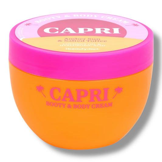 Thebeautydept - CAPRI - Booty & Body Cream – Amber Sun & Salted Toffee – Coconut Oil & Hyaluronic Acid - 240ml