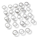 Kinky Pleasure - AX113 - Ring Set 23 Rings In Gold Or Silver - In Display Box
